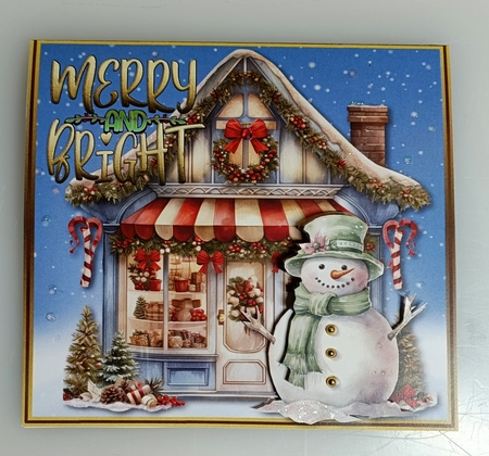 Christmas Shop and Snowman 1 by Shirley Taylor