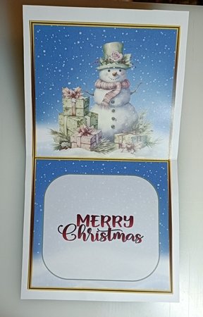 Christmas Shop and Snowman 1 by Shirley Taylor