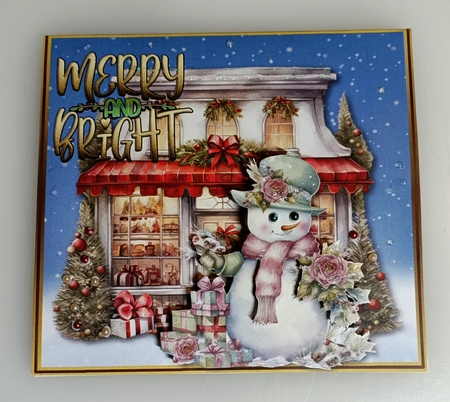 Christmas Shop and Snowman 3 by Shirley Taylor
