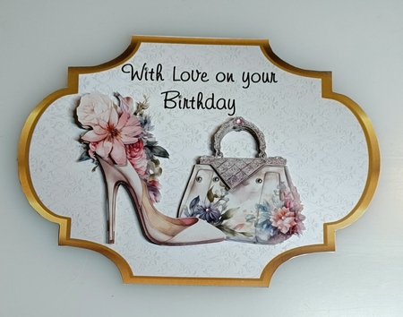 Girly Stuff 3 - Shaped card Mini card kit. by Shirley Taylor