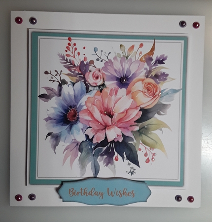 8x8 Mini Kit, Beautiful Pastel Flowers and Butterflys by Shirley Taylor