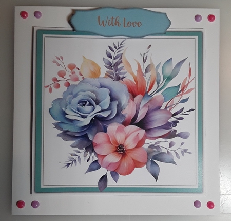 8x8 Mini Kit, Beautiful Pastel Flowers and Butterflys by Shirley Taylor