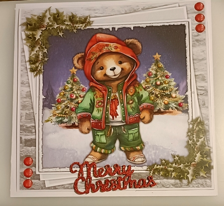 8x8 Mini Kit, Gorgeous Christmas Teddys by Shirley Taylor