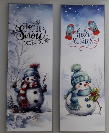 Christmas Snowmen x 4 Bookmarks sheet 5 by Shirley Taylor