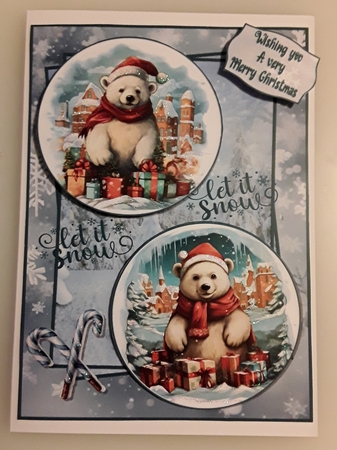 Polar Bear Christmas A5 by Shirley Taylor