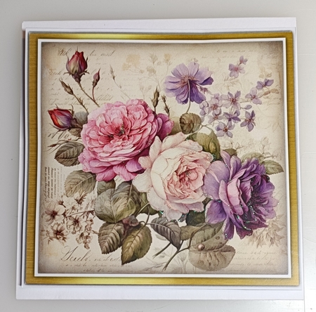 8x8 Mini Kit, Gorgeous Shabby Chic Roses by Shirley Taylor