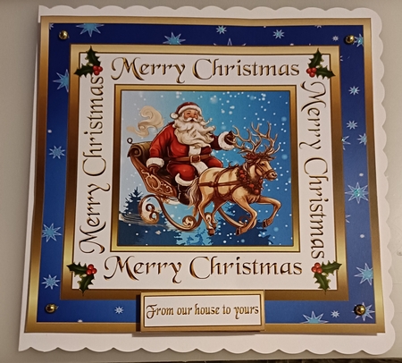 SC Santa & reindeer by Shirley Taylor