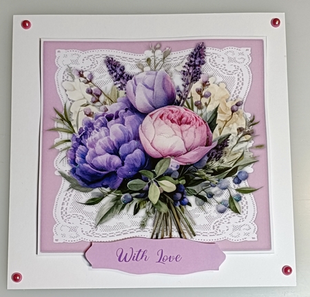 8x8 Mini Kit, Beautiful Lilac Roses and Lavender by Shirley Taylor