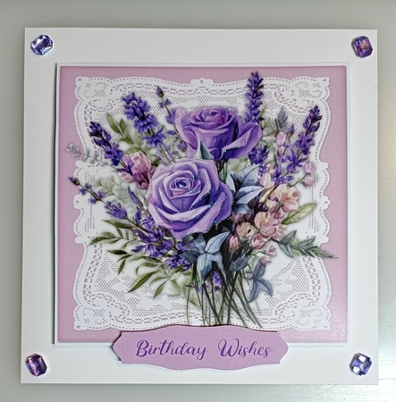 8x8 Mini Kit, Beautiful Lilac Roses and Lavender by Shirley Taylor