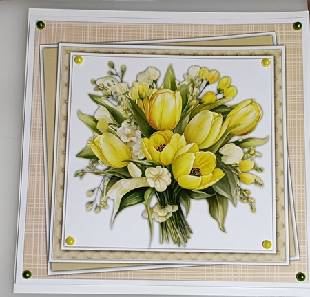8x8 Mini Kit, Beautiful Buttercup Yellow Tulips by Shirley Taylor