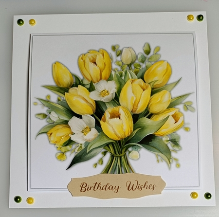 8x8 Mini Kit, Beautiful Buttercup Yellow Tulips by Shirley Taylor