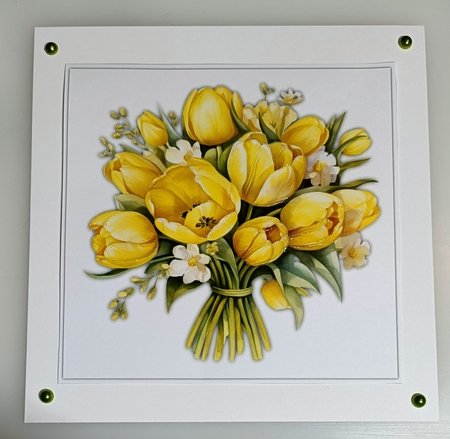 8x8 Mini Kit, Beautiful Buttercup Yellow Tulips by Shirley Taylor