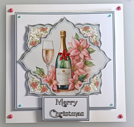 Christmas Champagne 7 Pink by Shirley Taylor