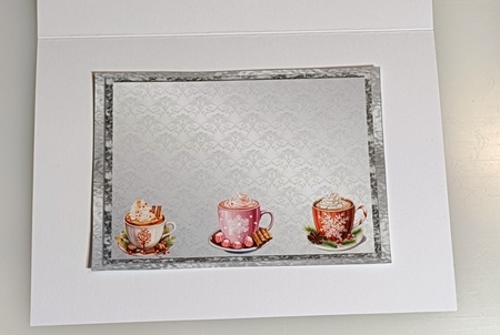 Choctails - 7x5 inch card front with decoupage by Shirley Taylor