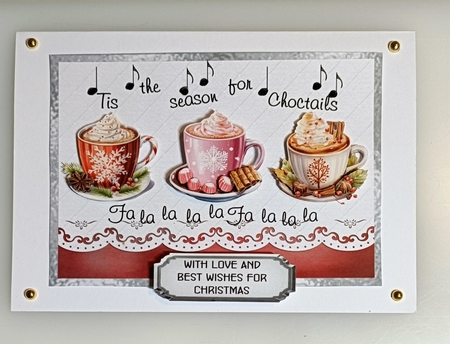 Matching insert sheet for the design sheet - Choctails by Shirley Taylor