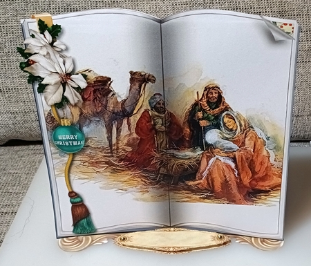 Christmas Bookmark - Christmas Visit by Shirley Taylor