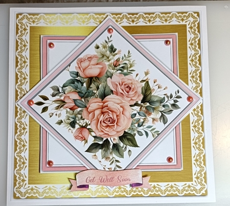 8x8 Mini Kit, Beautiful Pink Roses Blooms by Shirley Taylor