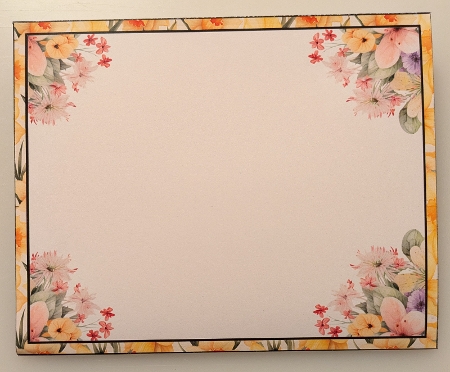 Floral Bible with Daffodils Fancy Frame Foldback by Shirley Taylor