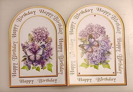 ASC Lilac flowers & butterflies by Shirley Taylor