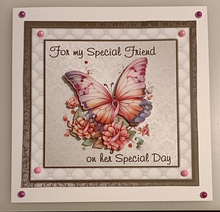 Matching insert sheet for the design sheet - Special Friend 1 by Shirley Taylor