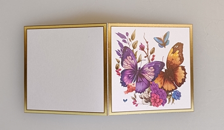 SC purple & orange butterflies by Shirley Taylor