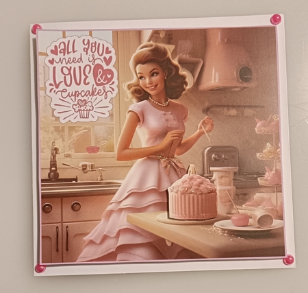 Something Sweet 7x7ins decoupage kit with bonus backing papers by Shirley Taylor