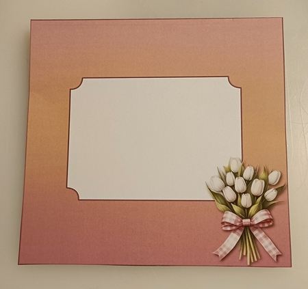 Box full of Tulips -Multi Occasions Card - Tent Card by Shirley Taylor