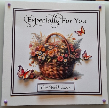Summer Flower Basket Birthday by Shirley Taylor