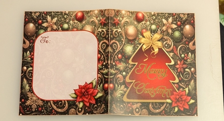 A Traditional Christmas - Double Window Card by Shirley Taylor