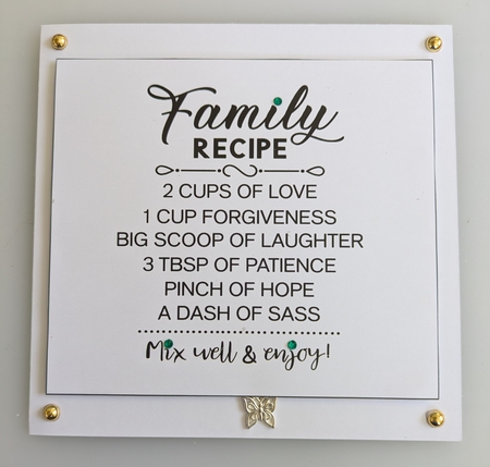 Recipe Card Toppers by Shirley Taylor