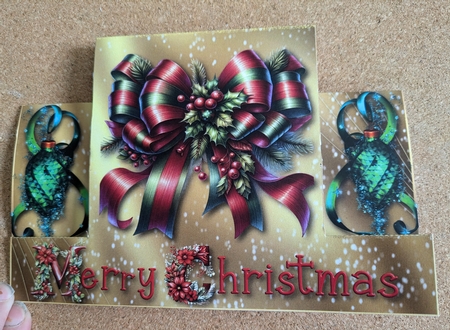 Christmas Wishes Stepper Card by Shirley Taylor
