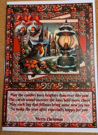 A traditional Christmas scene A5 by Shirley Taylor
