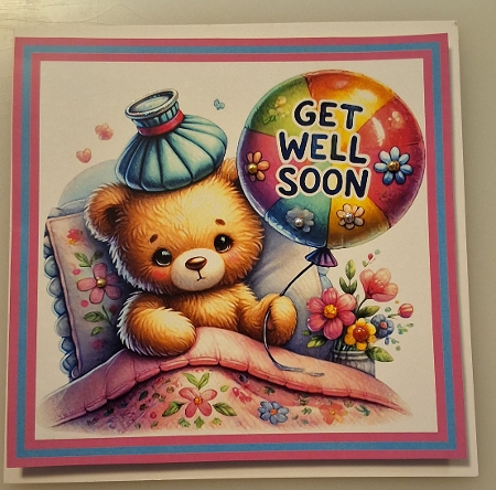 Get Well Soon 3 Topper by Shirley Taylor