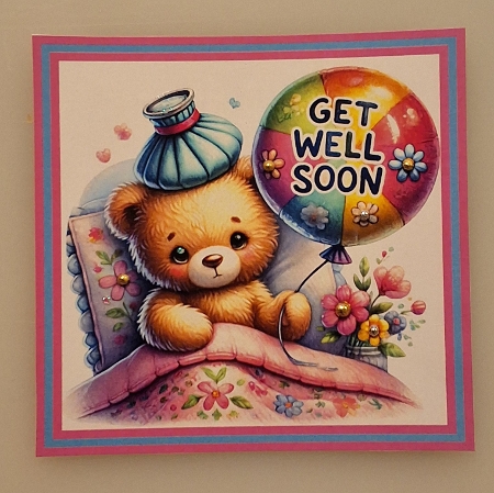 Get Well Soon 3 Topper by Shirley Taylor