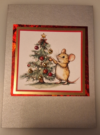 Christmas Mice A Singing Card Front 5x7 Featured Gallery Photo