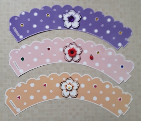Dotty Fun Cupcake Wrapper Party Set by Shirley Taylor