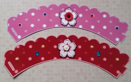 Dotty Fun Cupcake Wrapper Party Set by Shirley Taylor