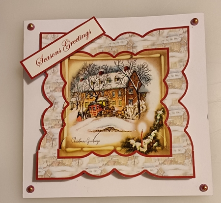 Vintage Christmas Winter Travelers by Shirley Taylor