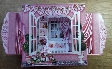 3D Room with a View - Sweet Dreams New Baby Girl by Shirley Taylor