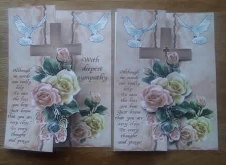 Doves an Roses Sympathy Foldback Kit by Shirley Taylor