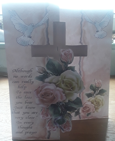 Doves an Roses Sympathy Foldback Kit by Shirley Taylor