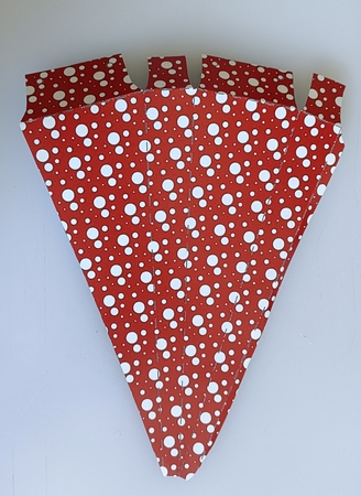 Icicle Shaped Gift Bag - Santa by Shirley Taylor