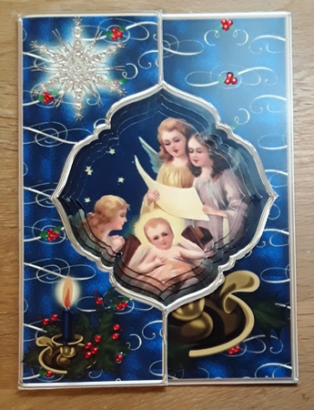 Choir of Angels Offset Fold Card Mini Kit by Shirley Taylor
