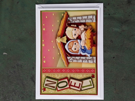 Nativity Noel Christmas Card Topper & Decoupage by Shirley Taylor