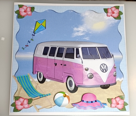 Lets Go Camping 8x8ins Mini Kit by Shirley Taylor