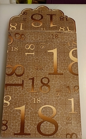 Gold 18 Birthday Gift Bag Mini Kit with Gift Card & Envelope by Shirley Taylor
