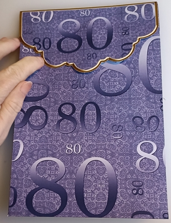 Blue Birthday 80 Gift Bag Mini Kit with Gift Card & Envelope by Shirley Taylor
