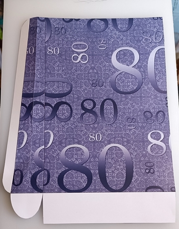 Blue Birthday 80 Gift Bag Mini Kit with Gift Card & Envelope by Shirley Taylor