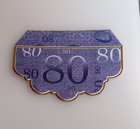 Blue Birthday 80 Gift Bag Mini Kit with Gift Card & Envelope by Shirley Taylor