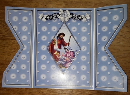 Christmas Nativity - Diamond Gatefold Card Mini Kit by Shirley Taylor